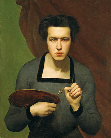 Louis Janmot, Autoportrait, 1832, huile sur toile, 81 par 65.5 cm, Muse des Beaux-Arts de Lyon